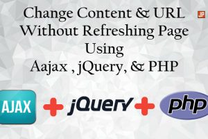 change content and URL without refreshing page