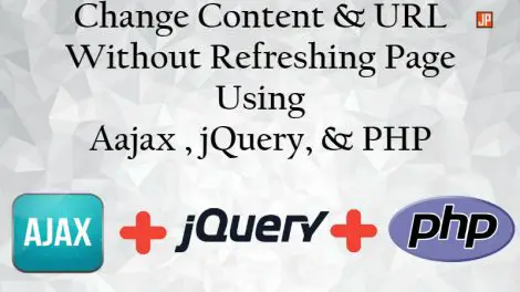 change content and URL without refreshing page
