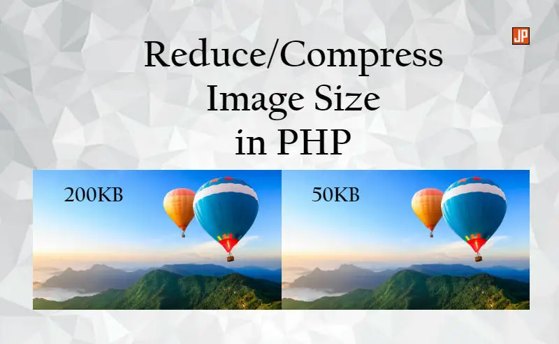 compress images in php