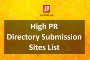 High PR Directory Submission Sites List