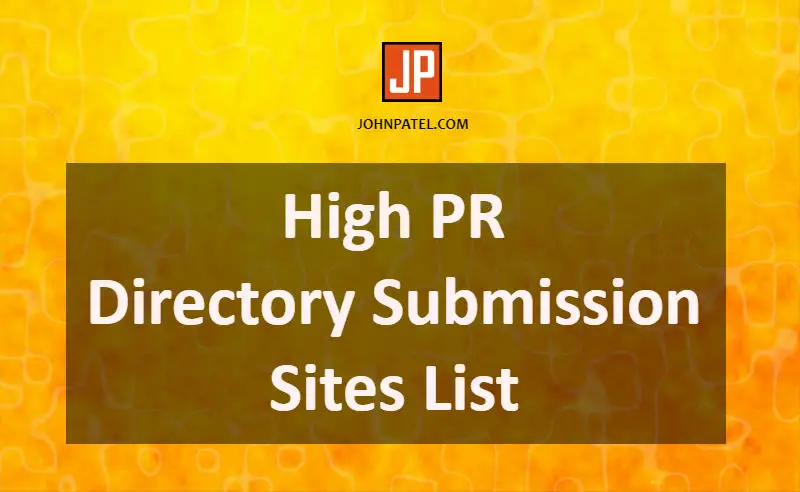 High PR Directory Submission Sites List