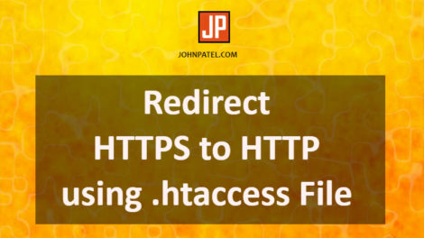 Redirect HTTPS to HTTP