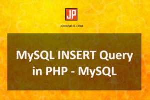 MySQL INSERT Query in PHP - MySQL