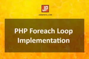PHP Foreach Loop Implementation